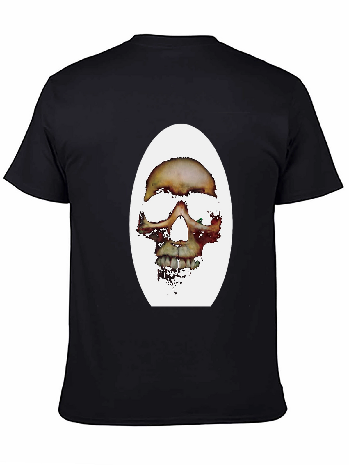 Edgy Skull Graphic Black T-Shirt