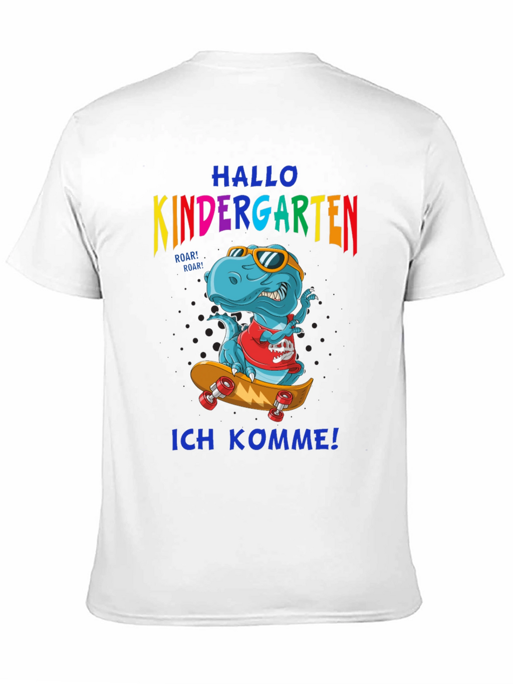 Kindergarten T-Rex Skateboard T-Shirt
