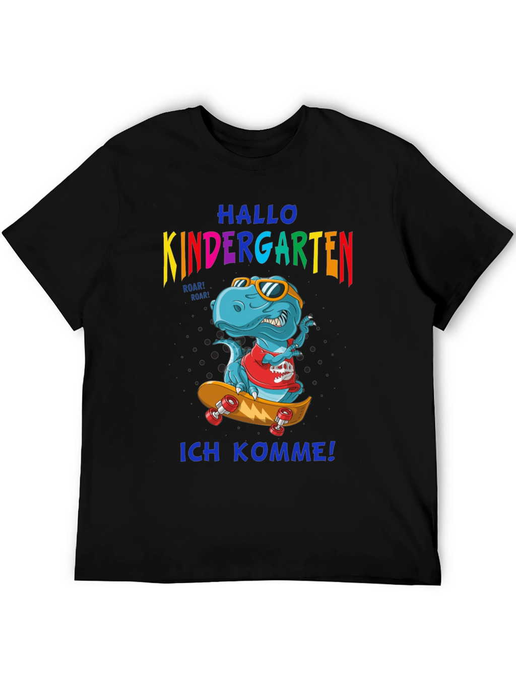 Kindergarten T-Rex Skateboard T-Shirt