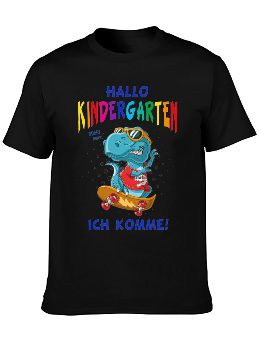 Kindergarten T-Rex Skateboard T-Shirt