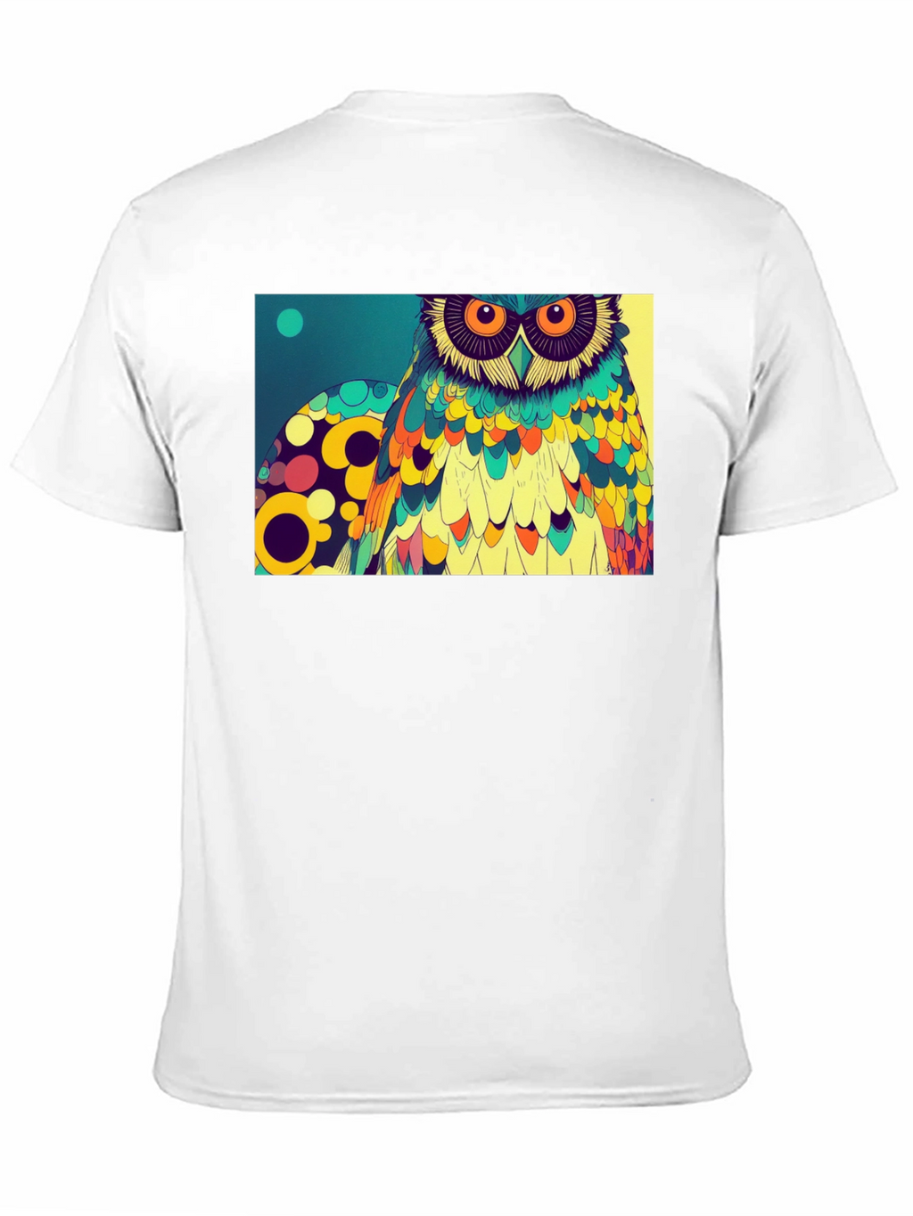 Owl Art Graphic Print T-Shirt
