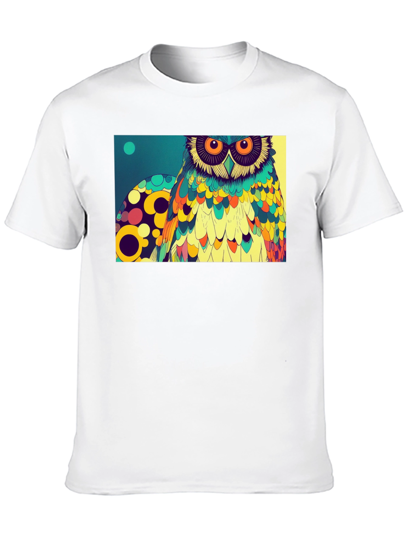 Owl Art Graphic Print T-Shirt