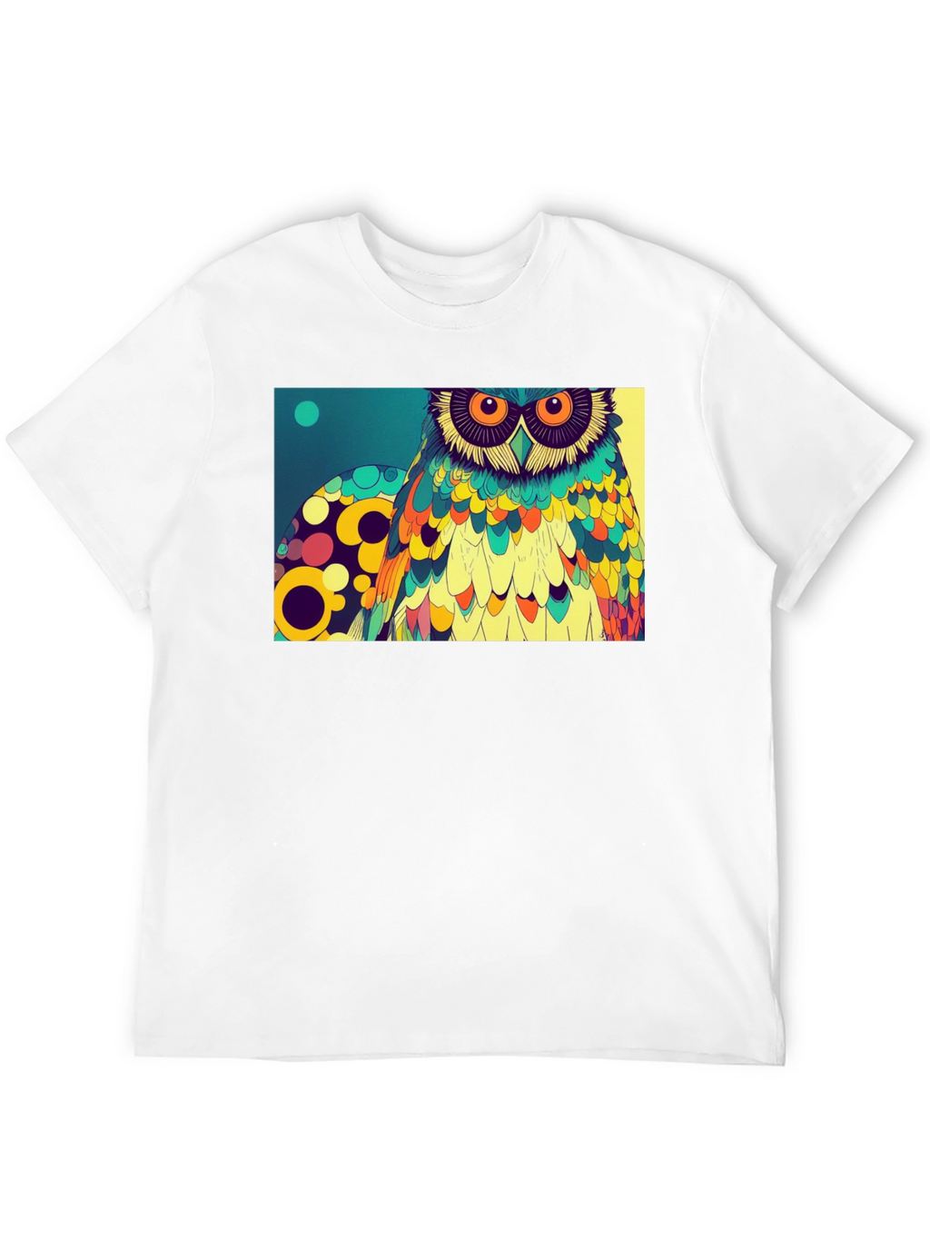 Owl Art Graphic Print T-Shirt