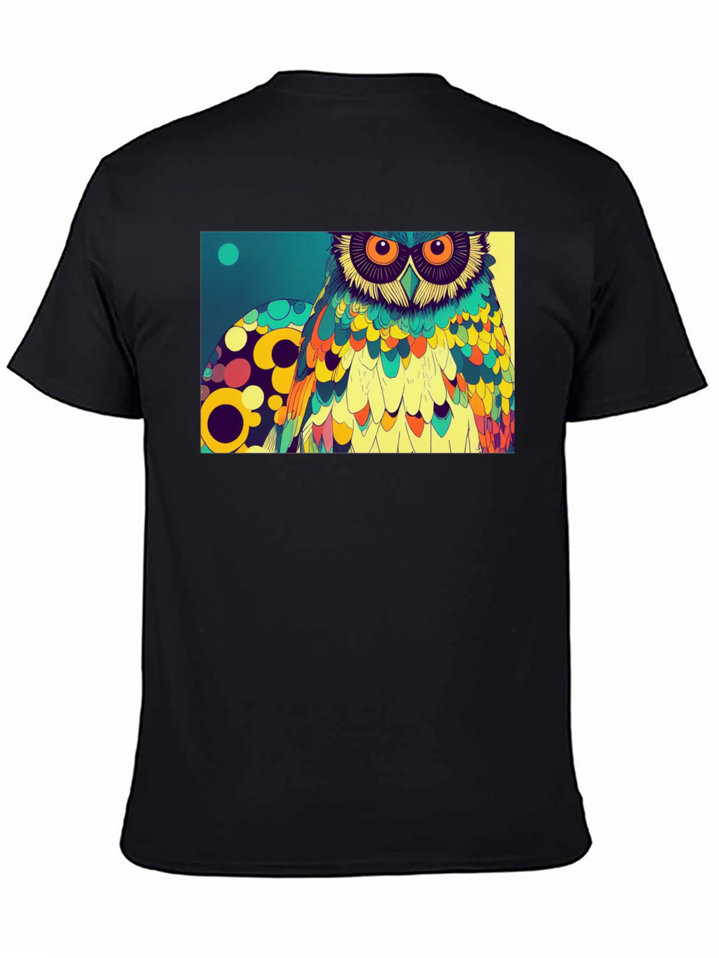 Owl Art Graphic Print T-Shirt