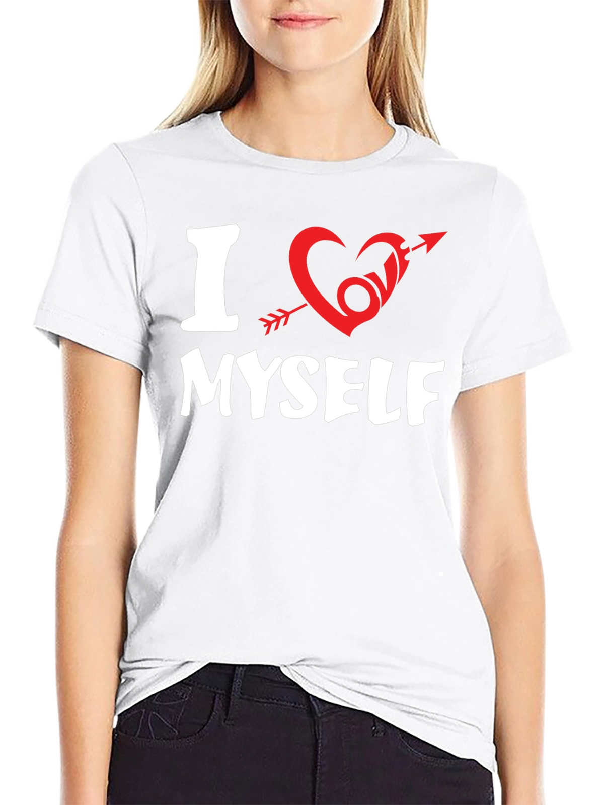 I Heart Myself Graphic Tee - Black