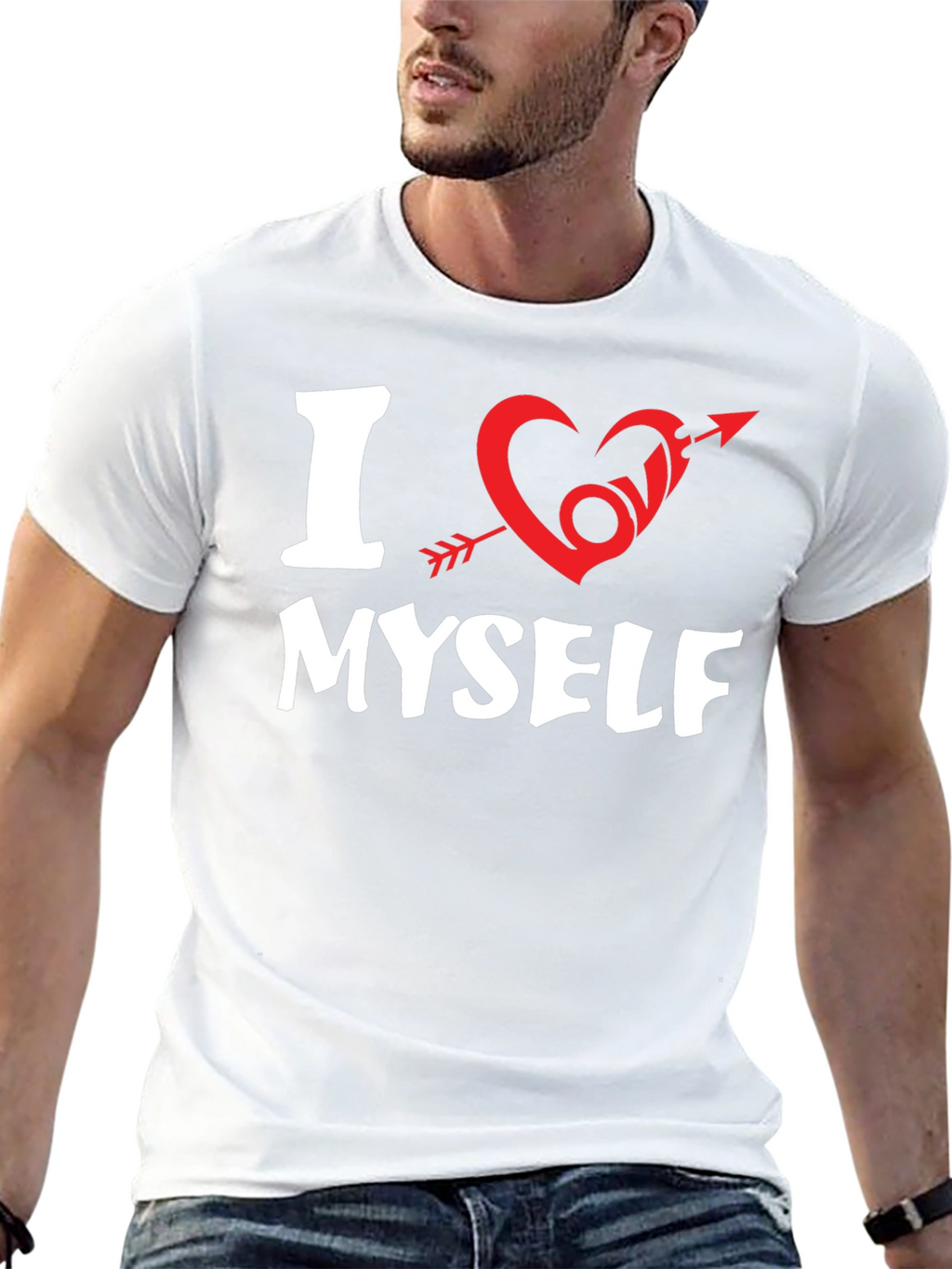 I Heart Myself Graphic Tee - Black