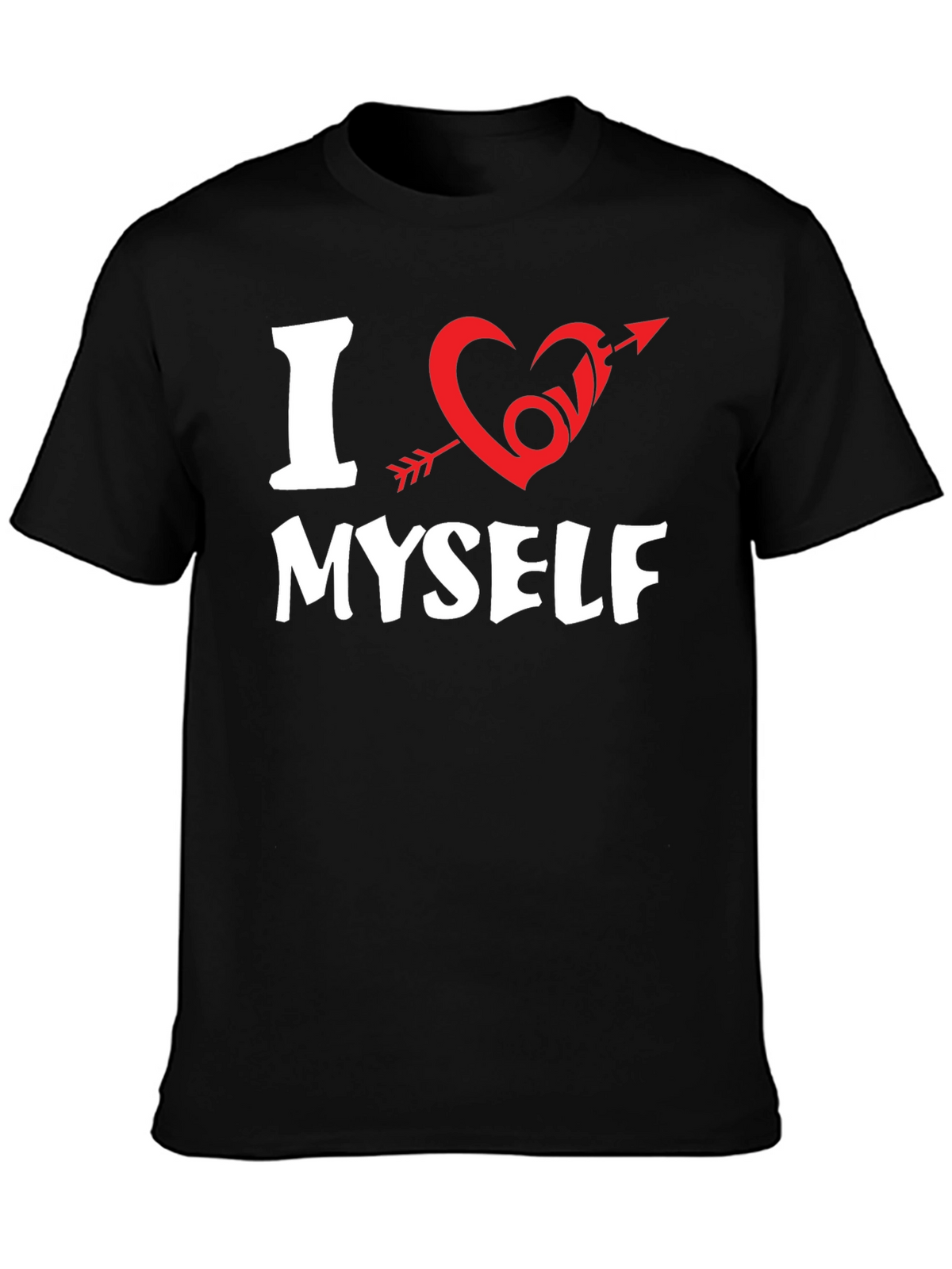 I Heart Myself Graphic Tee - Black