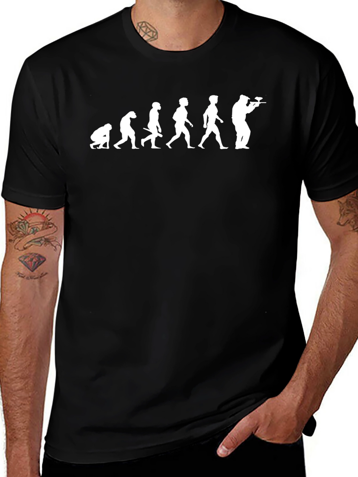 Evolution Paintball Black T-Shirt