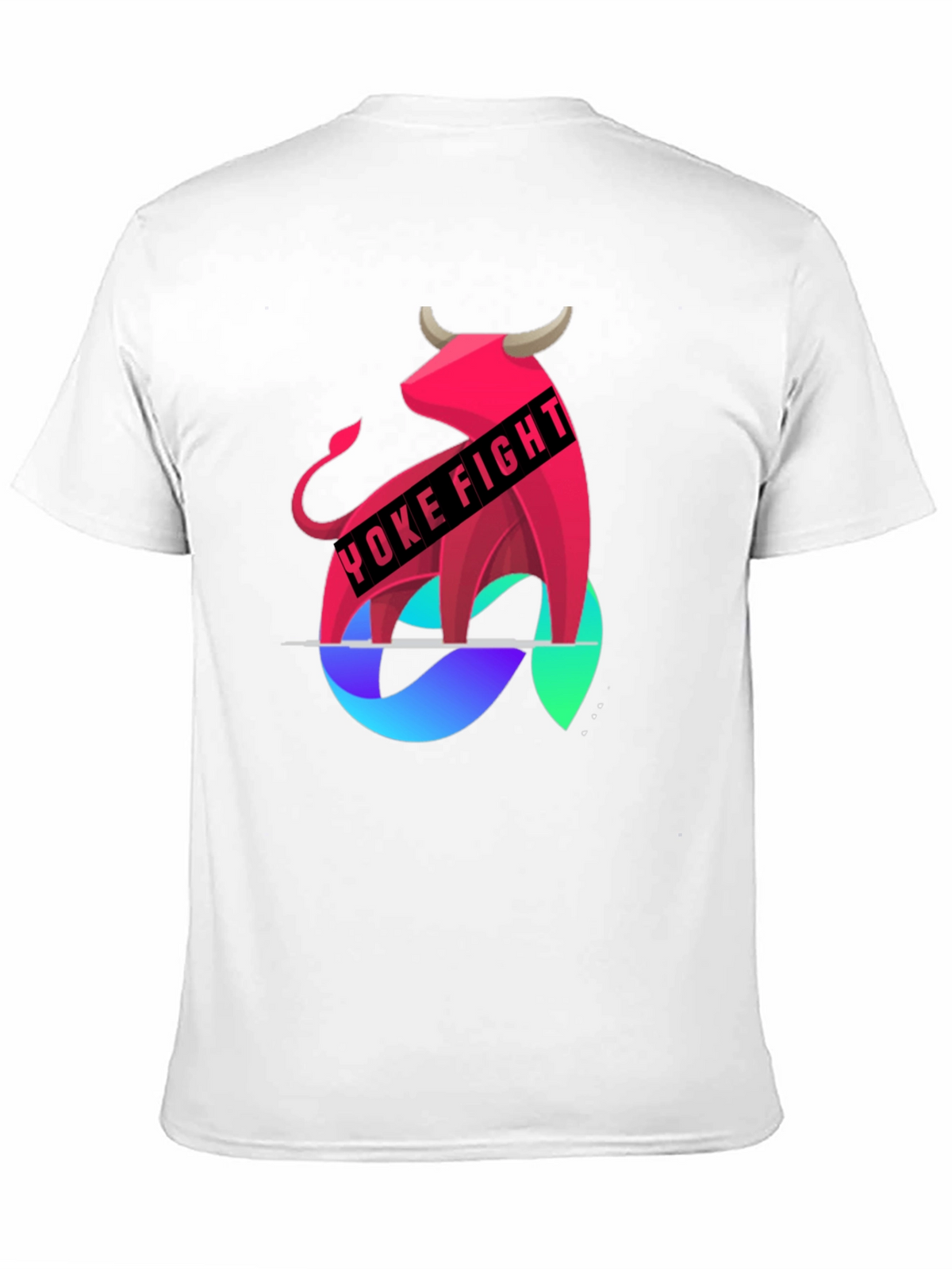 Yoke Fight Bull Graphic Tee - Stylish Mens T-Shirt