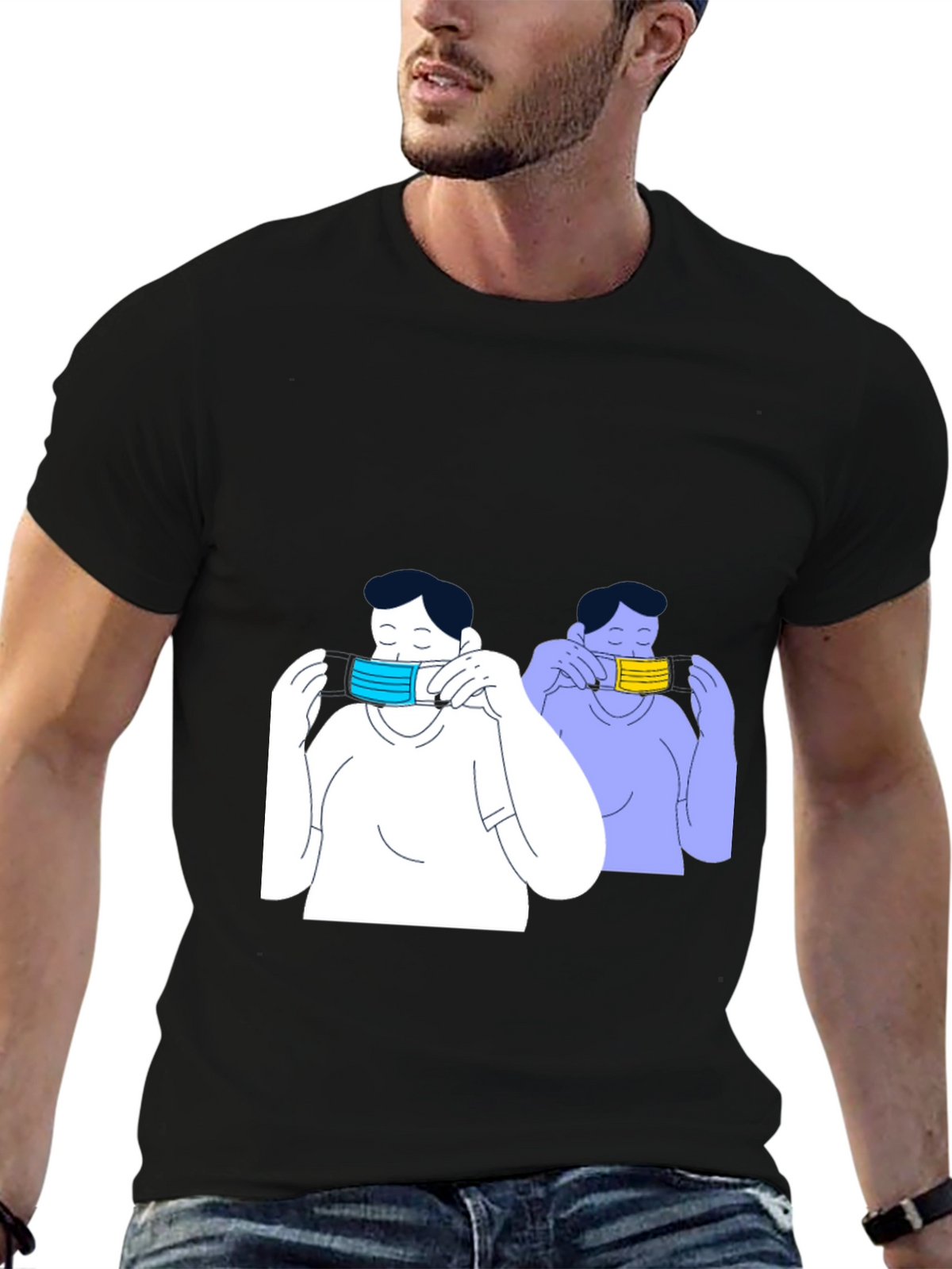 Masked Up Tee - Stylish Pandemic Fashion