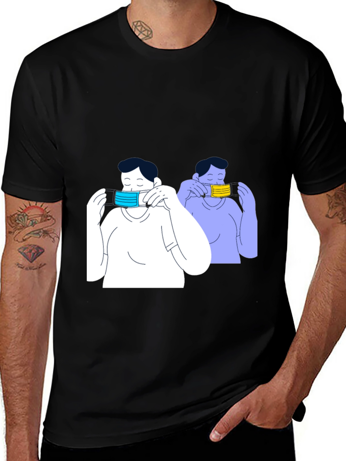 Masked Up Tee - Stylish Pandemic Fashion