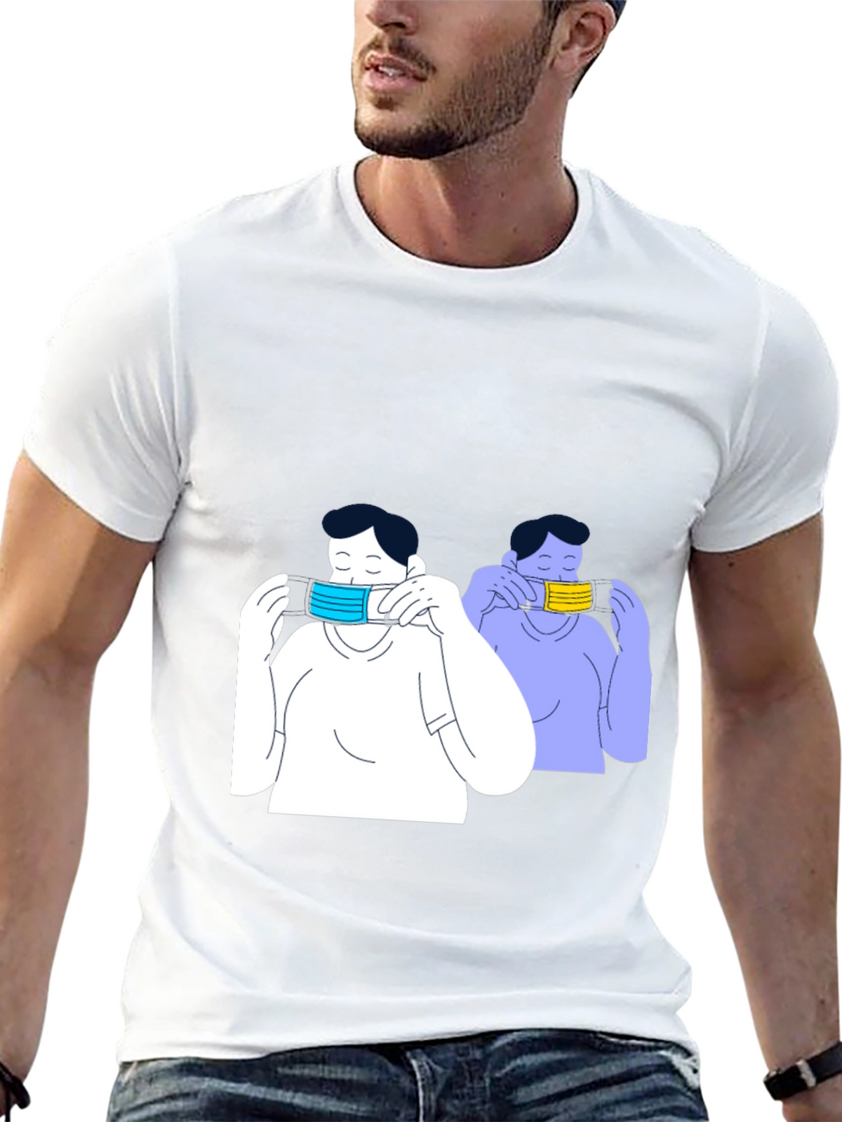 Masked Up Tee - Stylish Pandemic Fashion