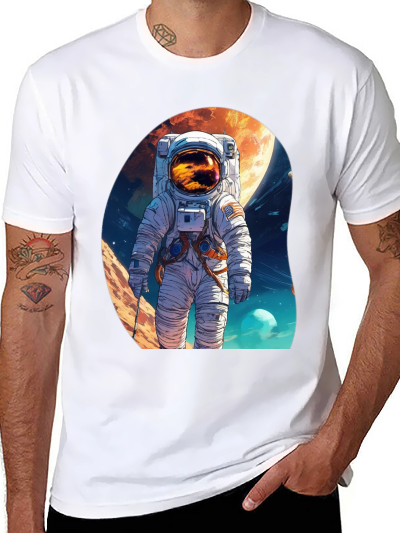 Astronaut Graphic Tee - Explore the Universe!