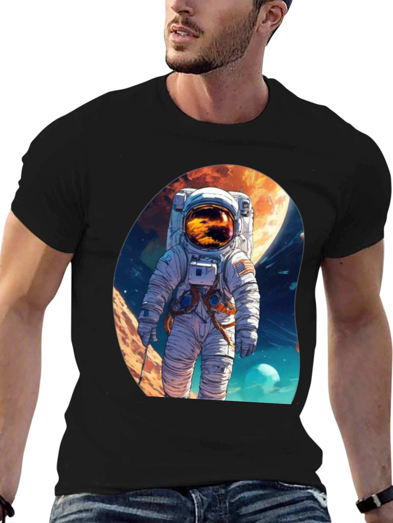 Astronaut Graphic Tee - Explore the Universe!