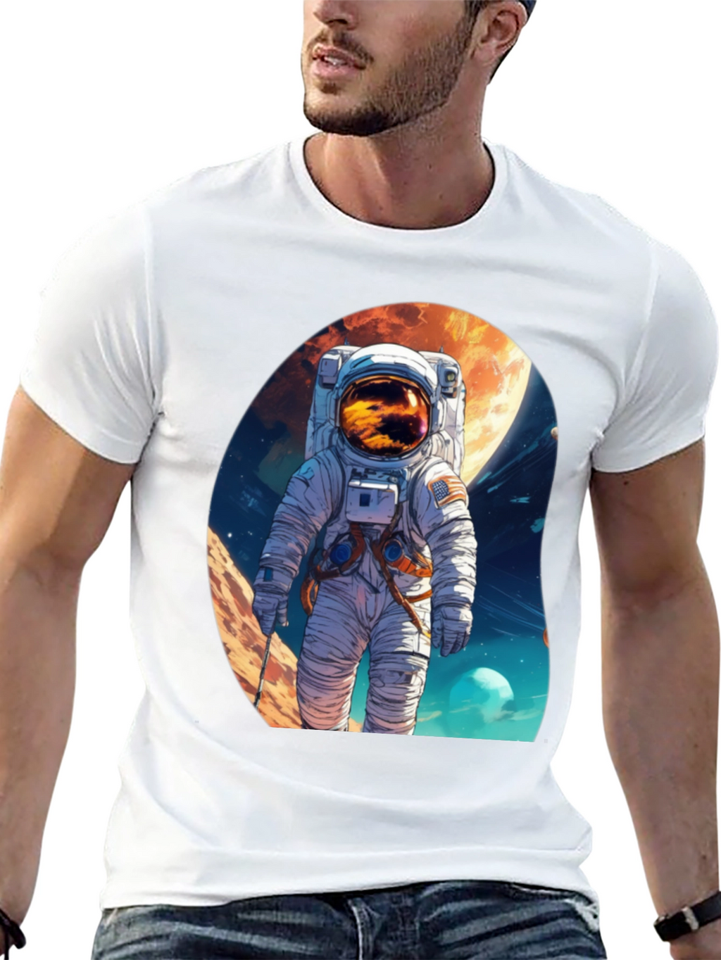 Astronaut Graphic Tee - Explore the Universe!