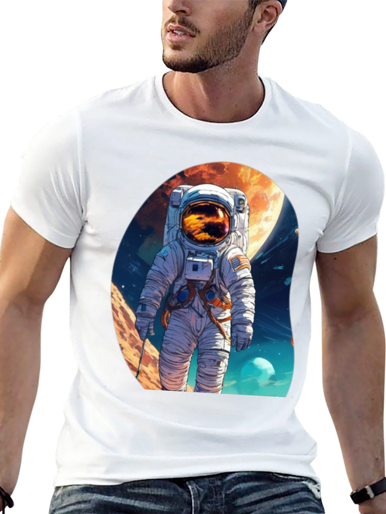 Astronaut Graphic Tee - Explore the Universe!