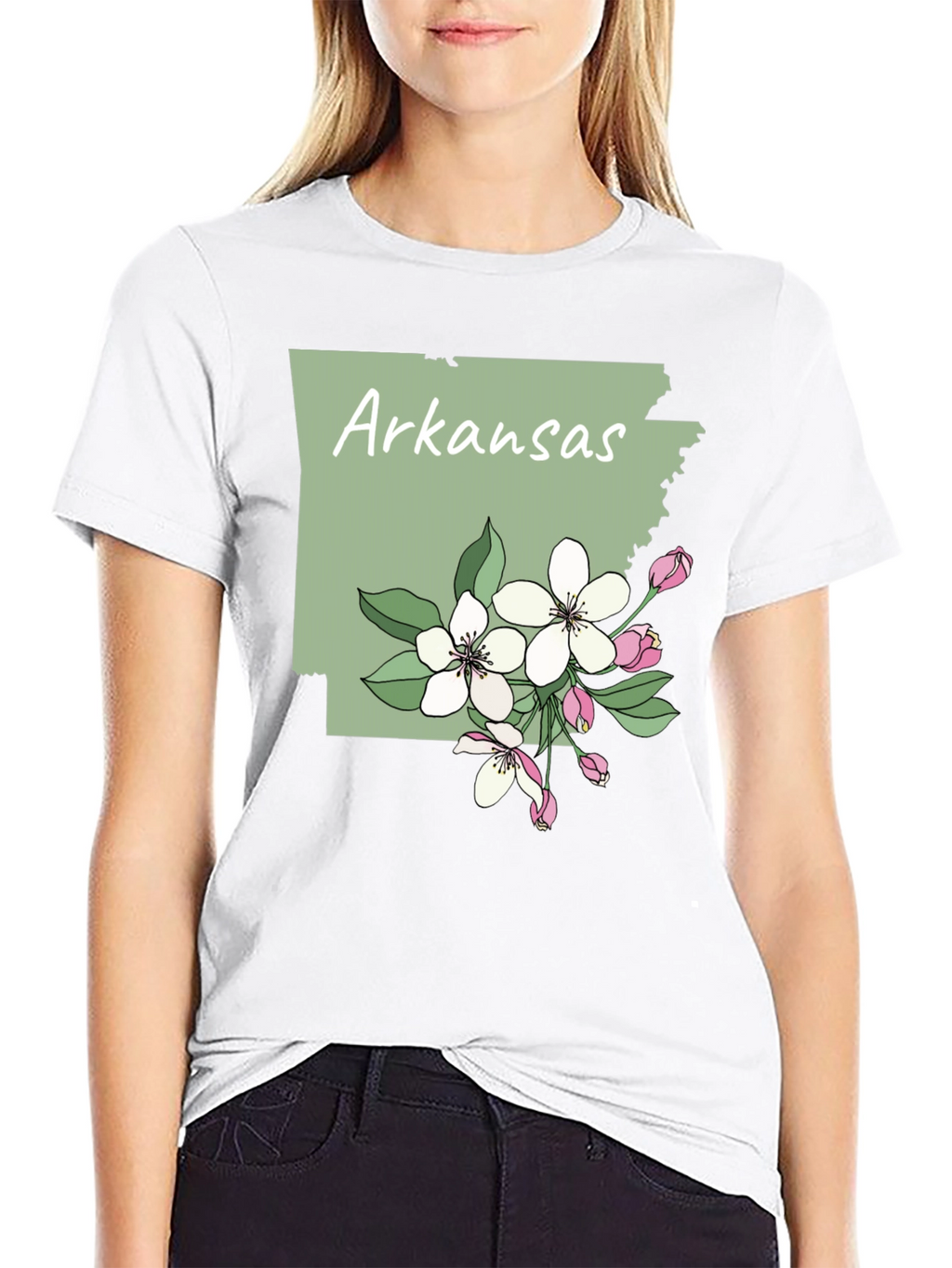 Arkansas State Flower Blossom T-Shirt