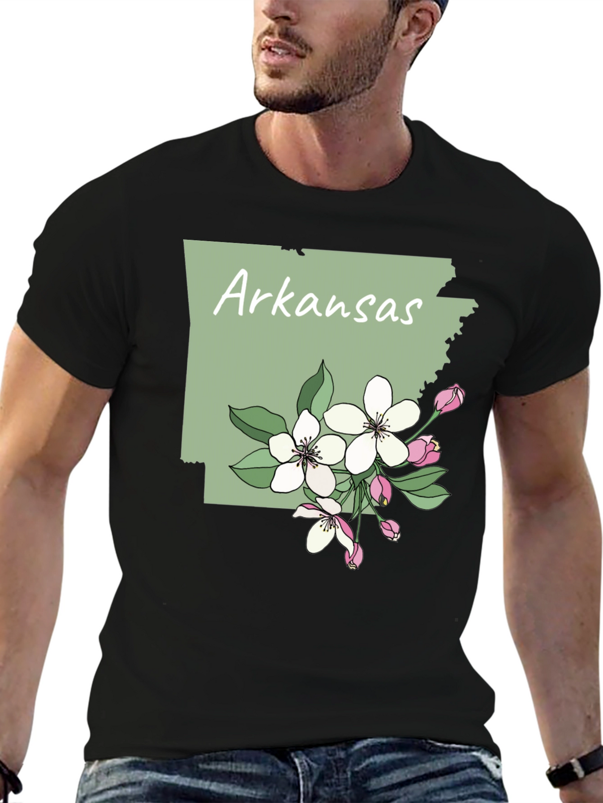 Arkansas State Flower Blossom T-Shirt