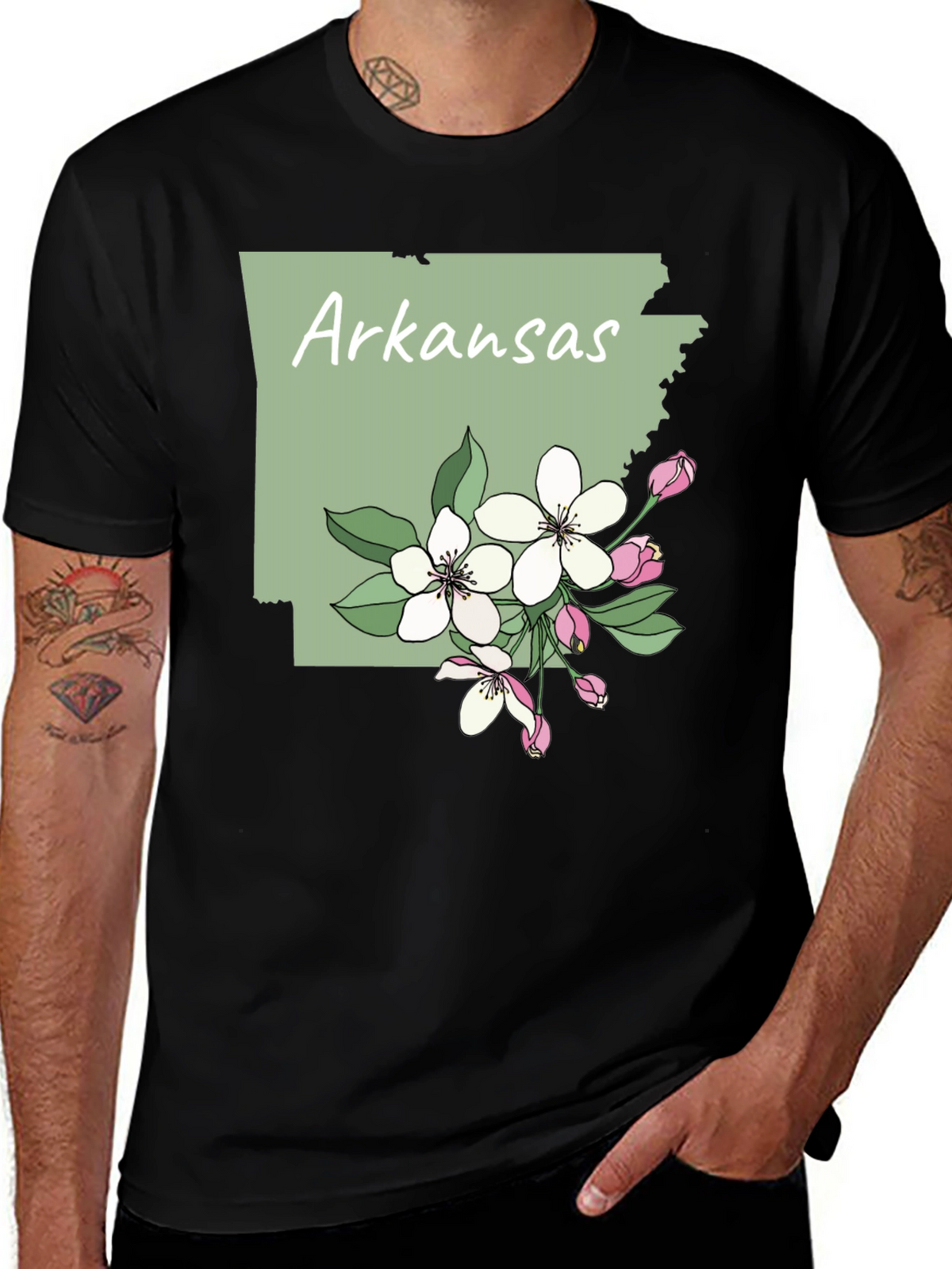 Arkansas State Flower Blossom T-Shirt