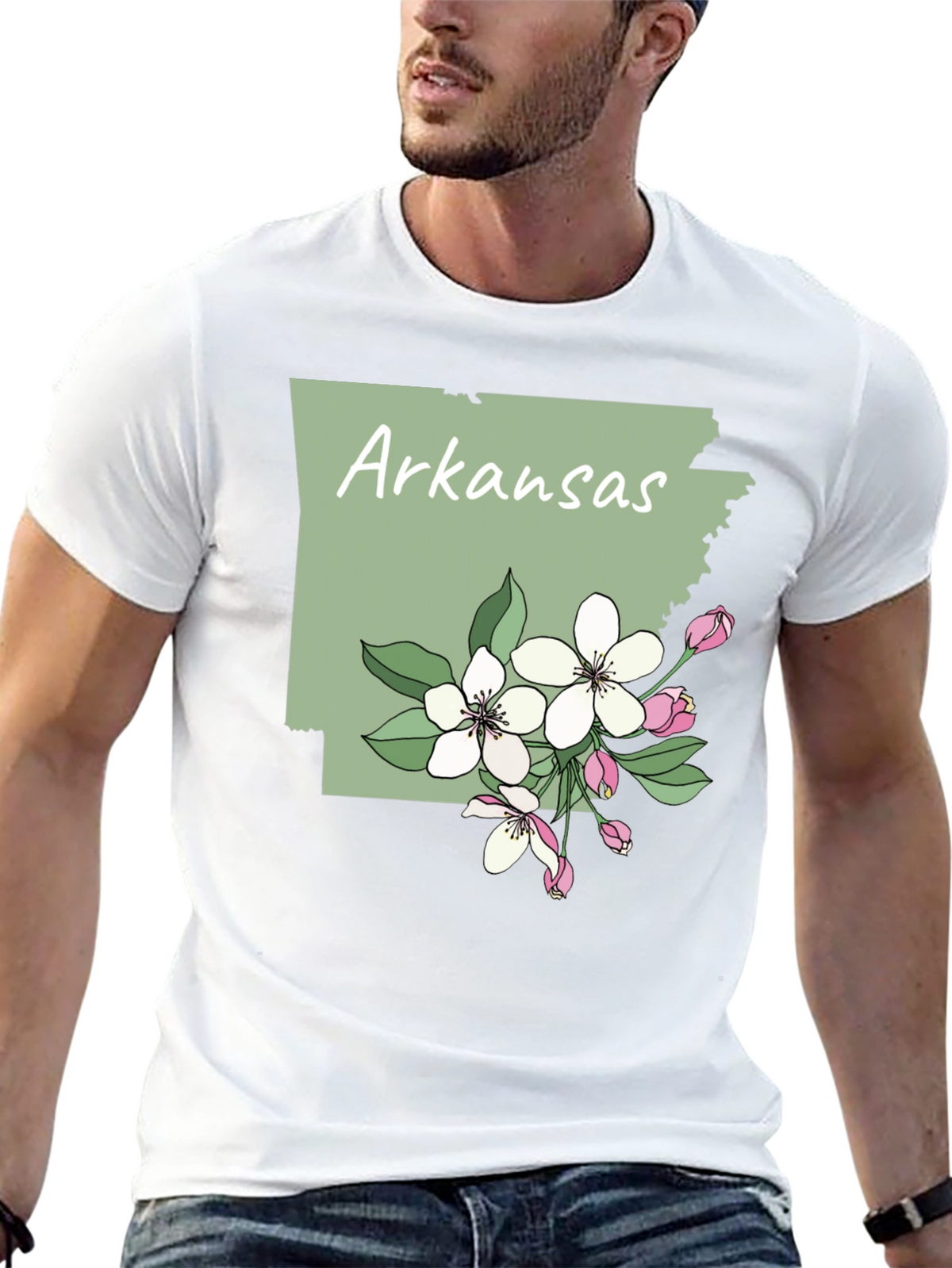 Arkansas State Flower Blossom T-Shirt