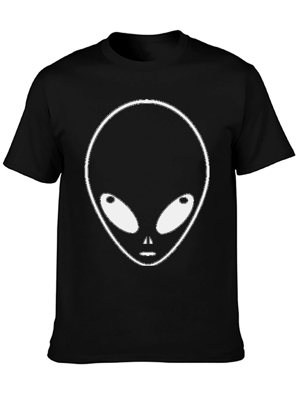 Alien Graphic Tee - Black Cotton Blend