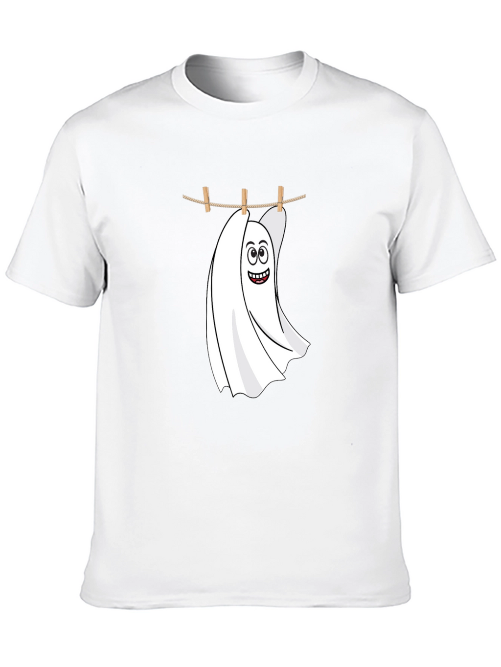 Funny Ghost Laundry T-Shirt - Spooky & Stylish