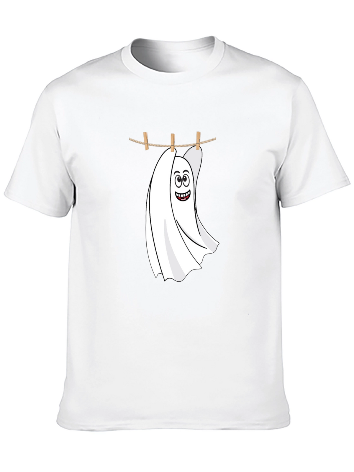 Funny Ghost Laundry T-Shirt - Spooky & Stylish