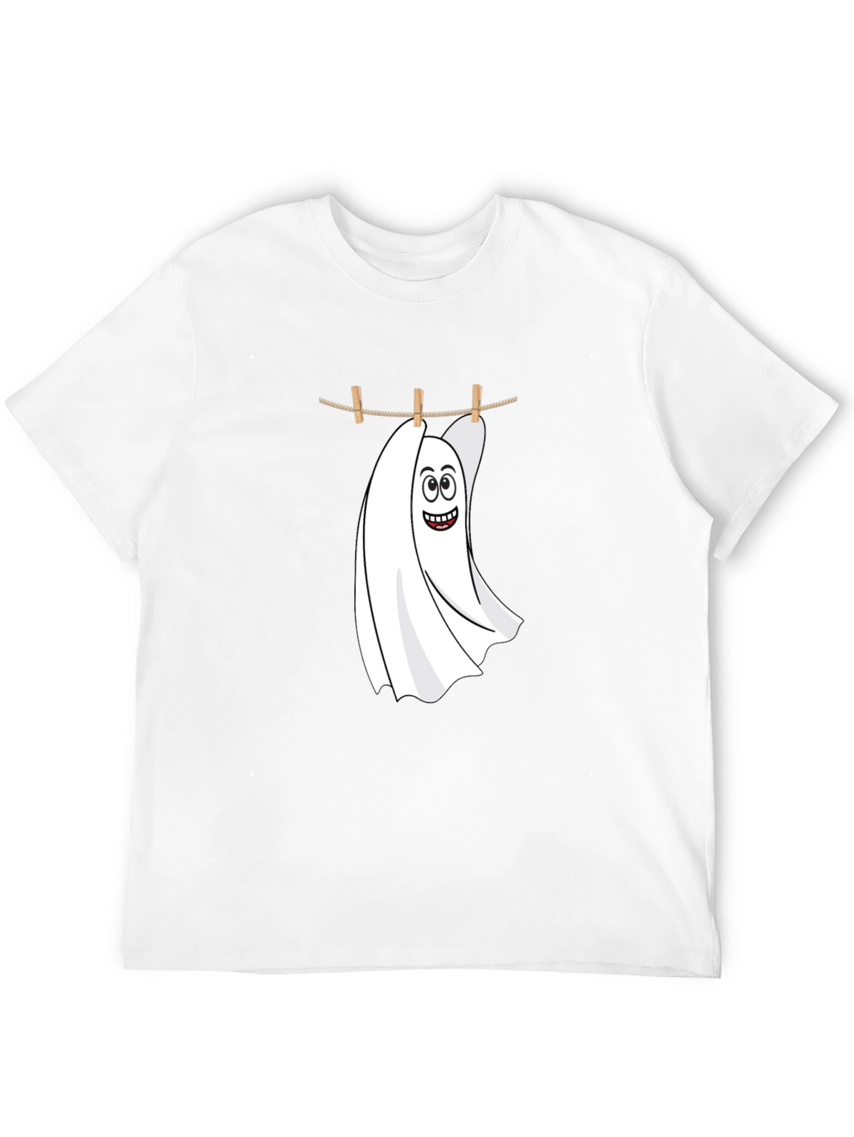 Funny Ghost Laundry T-Shirt - Spooky & Stylish
