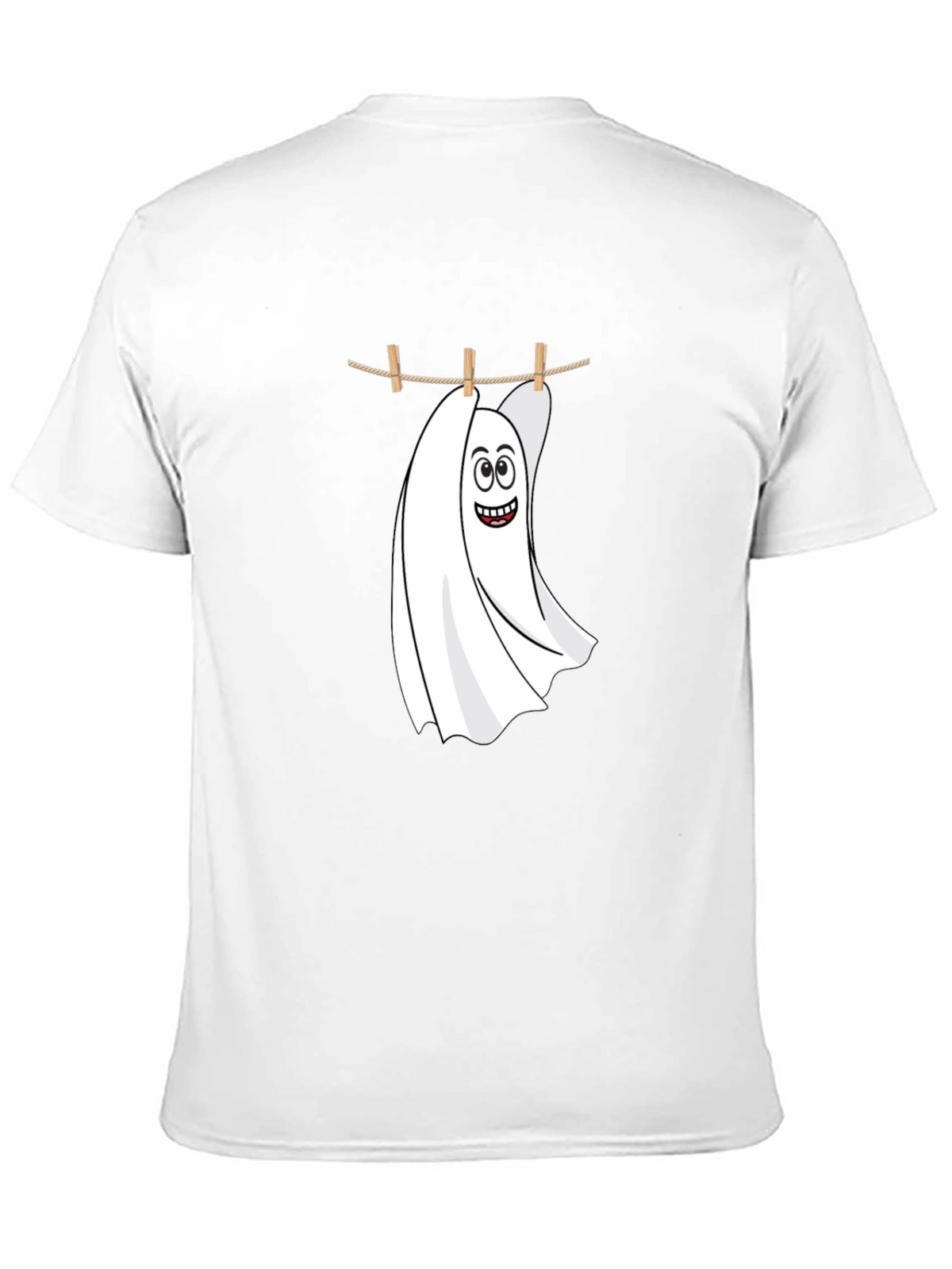 Funny Ghost Laundry T-Shirt - Spooky & Stylish