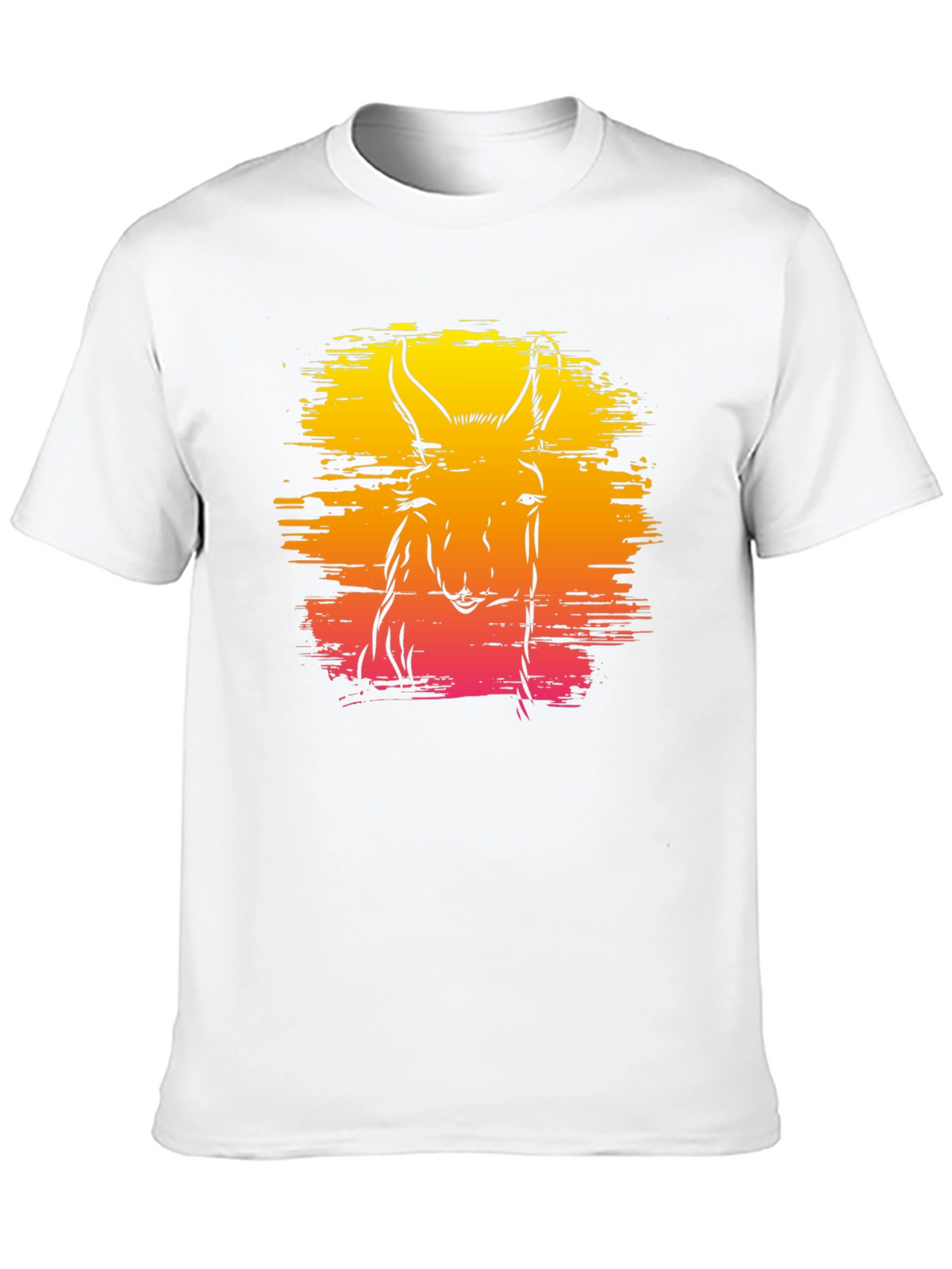 Llama Sunset Graphic Tee - Unique Animal Design