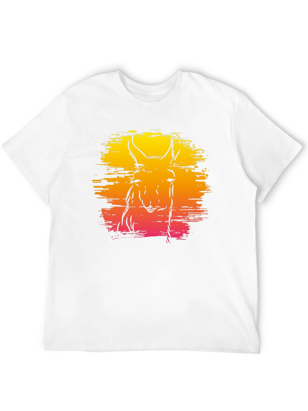 Llama Sunset Graphic Tee - Unique Animal Design