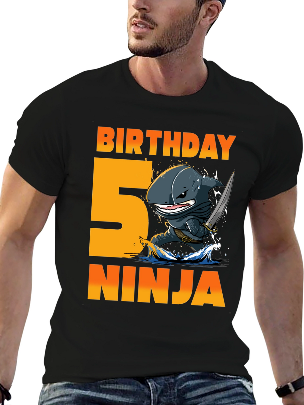 Birthday 5 Ninja T-Shirt