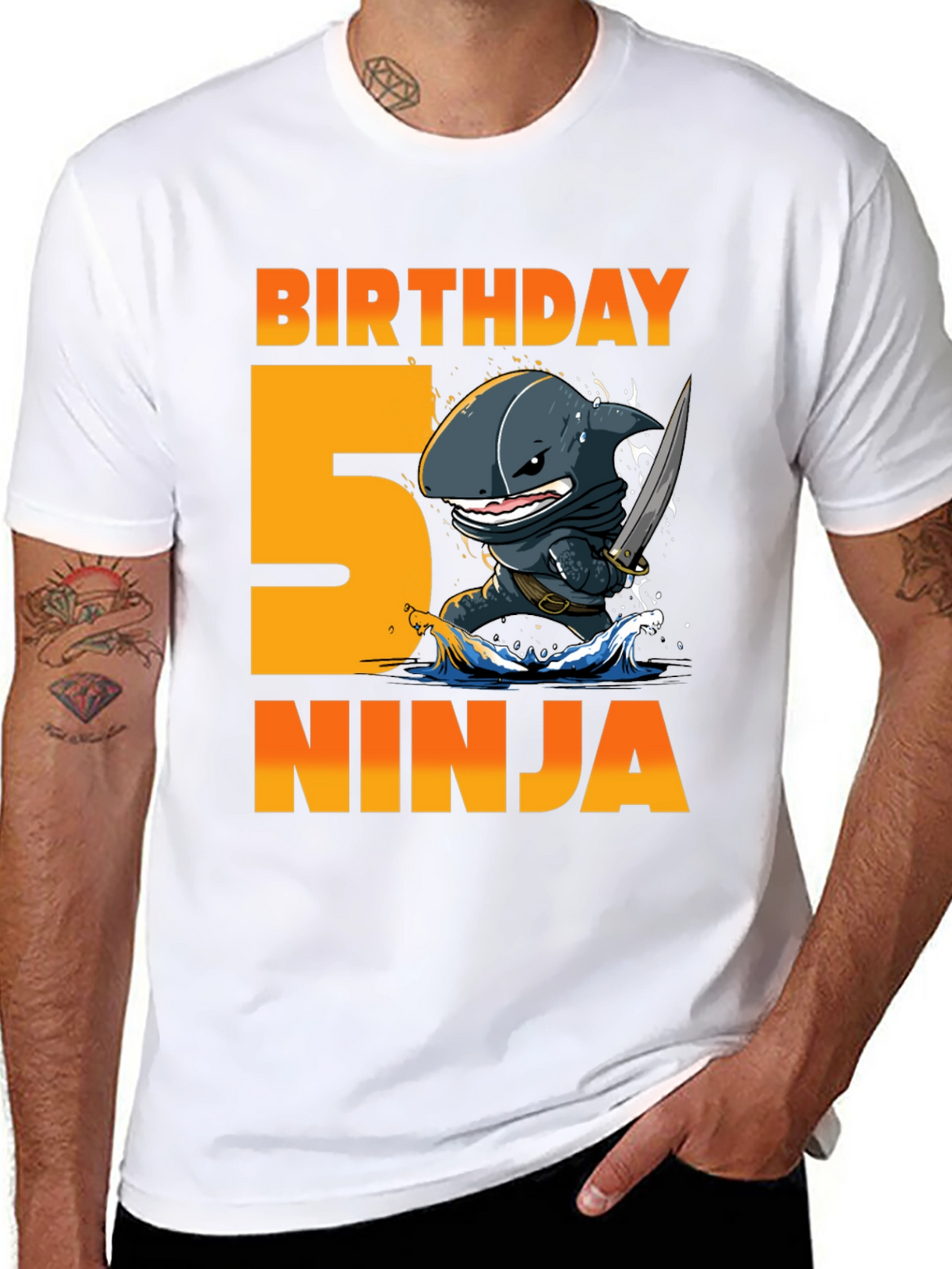 Birthday 5 Ninja T-Shirt