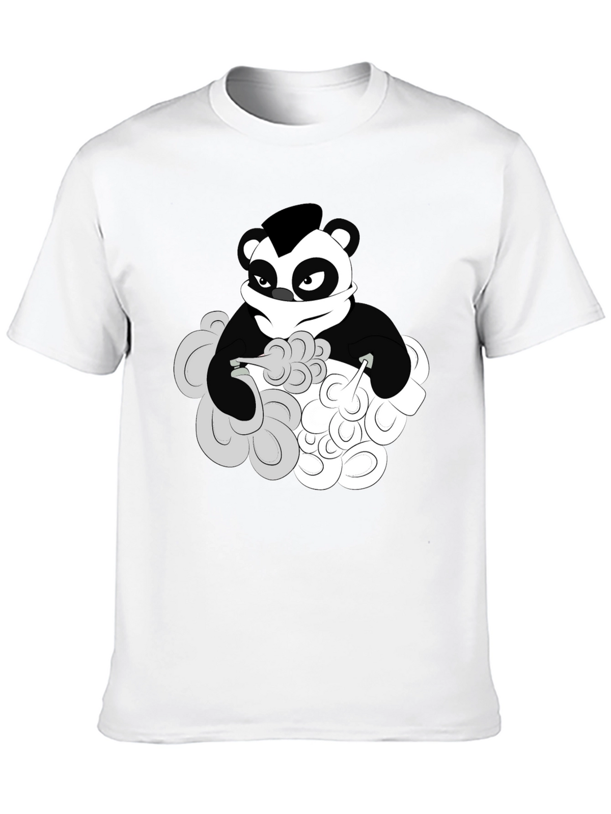 Cool Panda Graphic T-Shirt - Black Cotton Tee