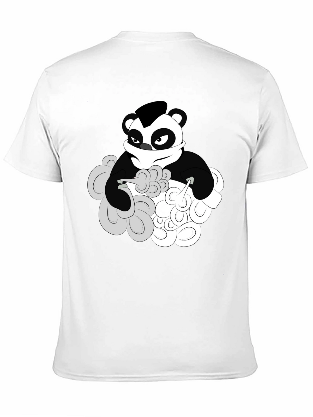 Cool Panda Graphic T-Shirt - Black Cotton Tee