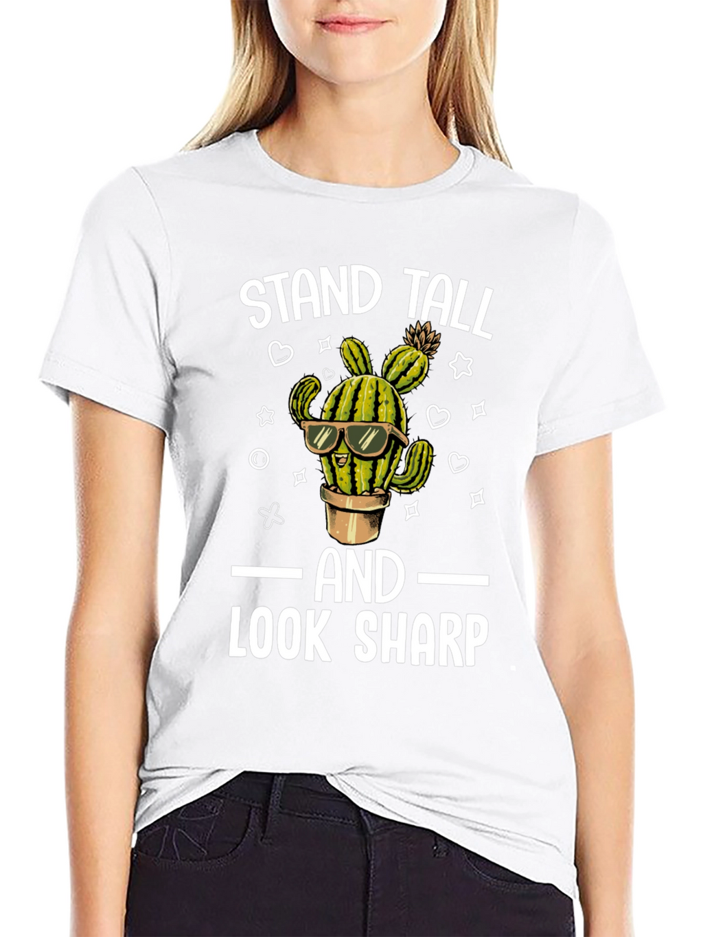 Stand Tall Look Sharp Cactus T-Shirt