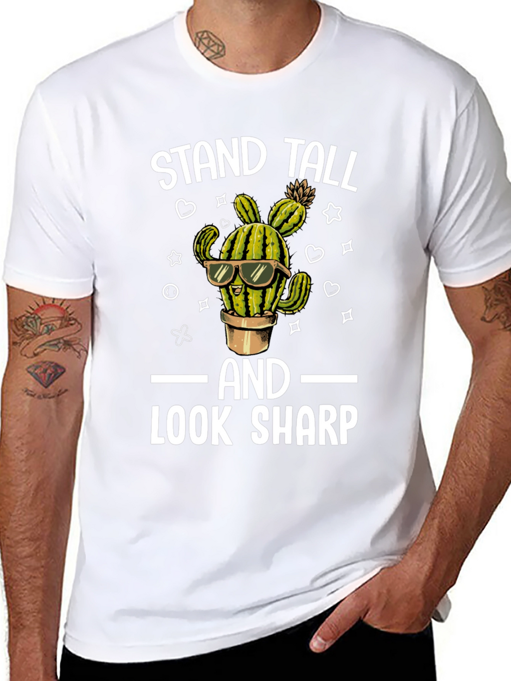 Stand Tall Look Sharp Cactus T-Shirt