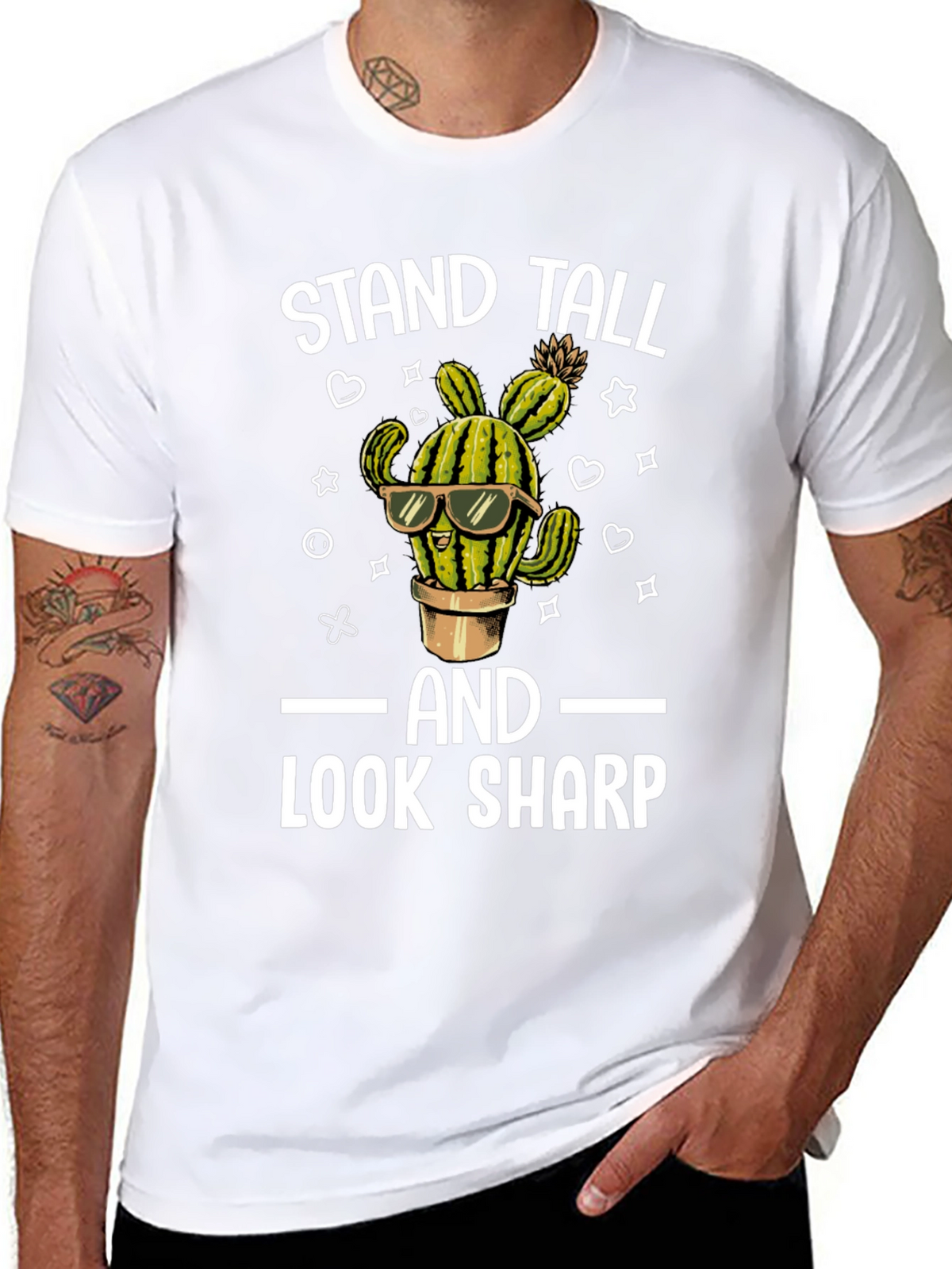 Stand Tall Look Sharp Cactus T-Shirt