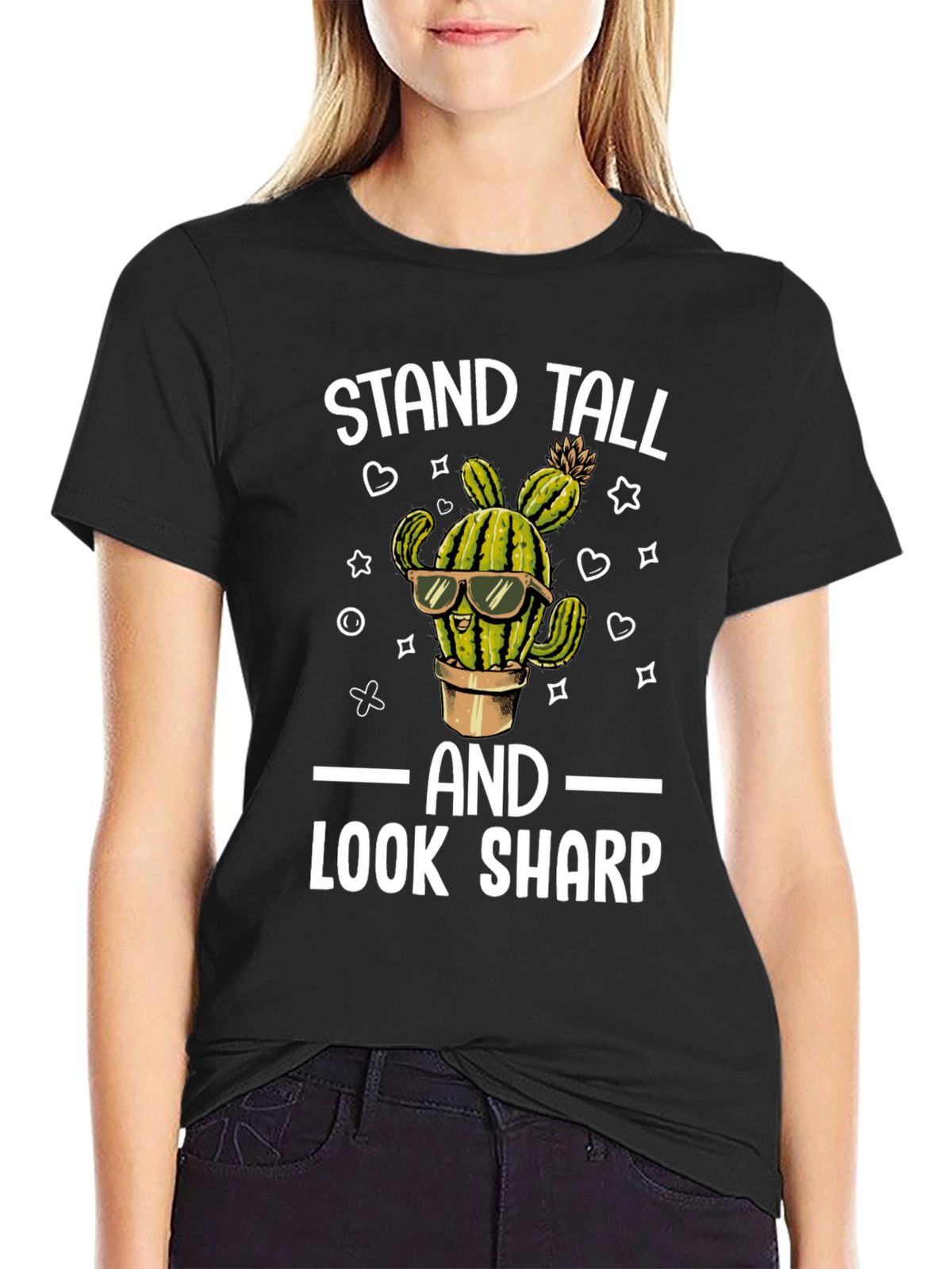 Stand Tall Look Sharp Cactus T-Shirt
