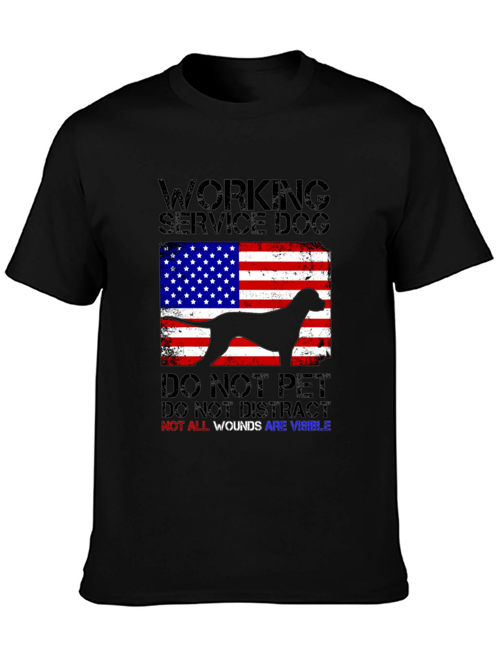 Working Service Dog Graphic T-Shirt