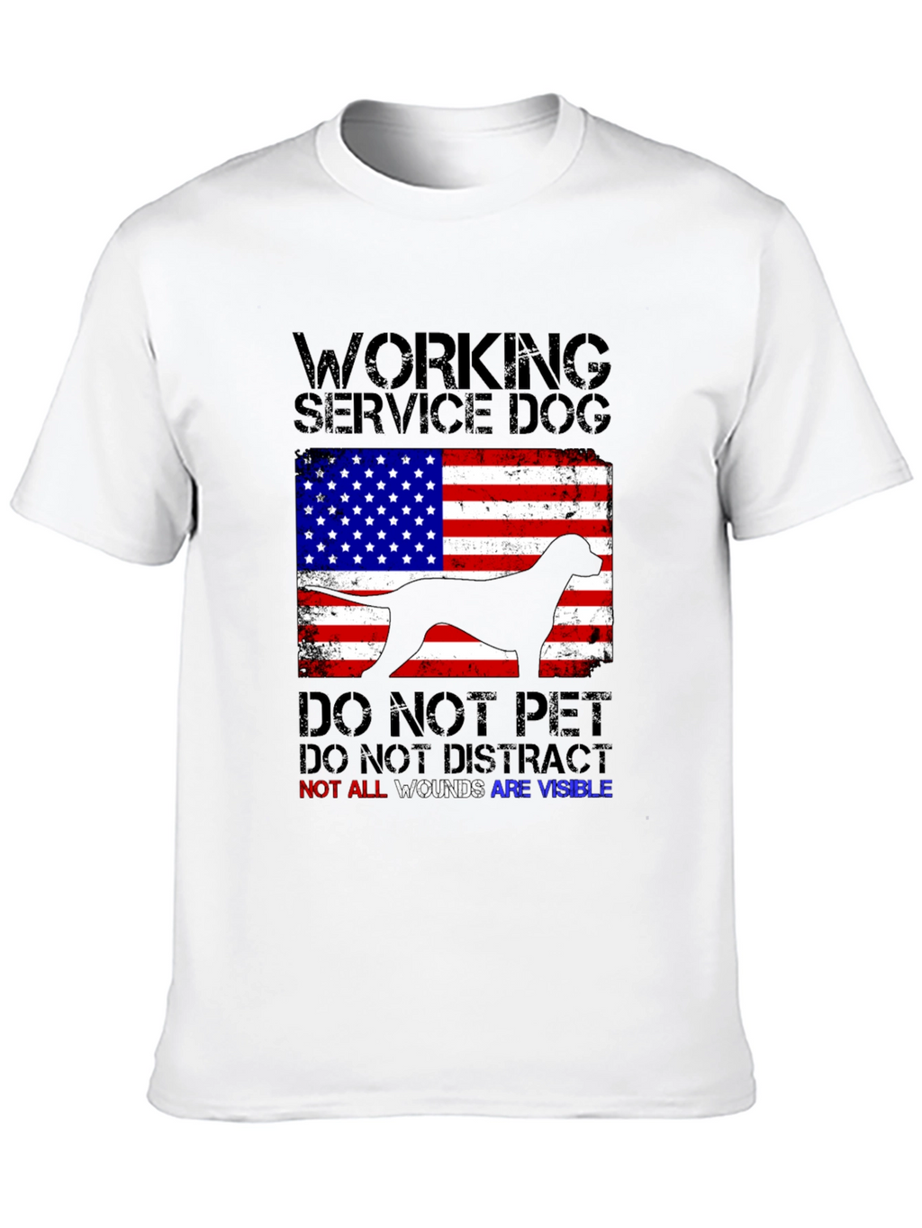 Working Service Dog Graphic T-Shirt