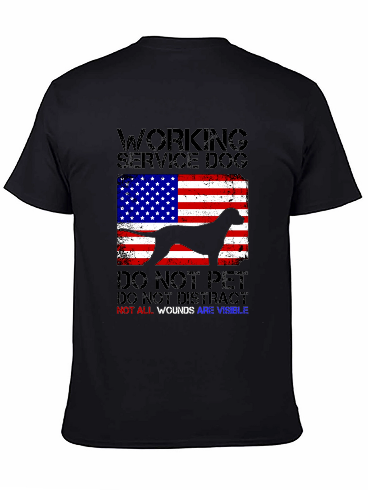 Working Service Dog Graphic T-Shirt