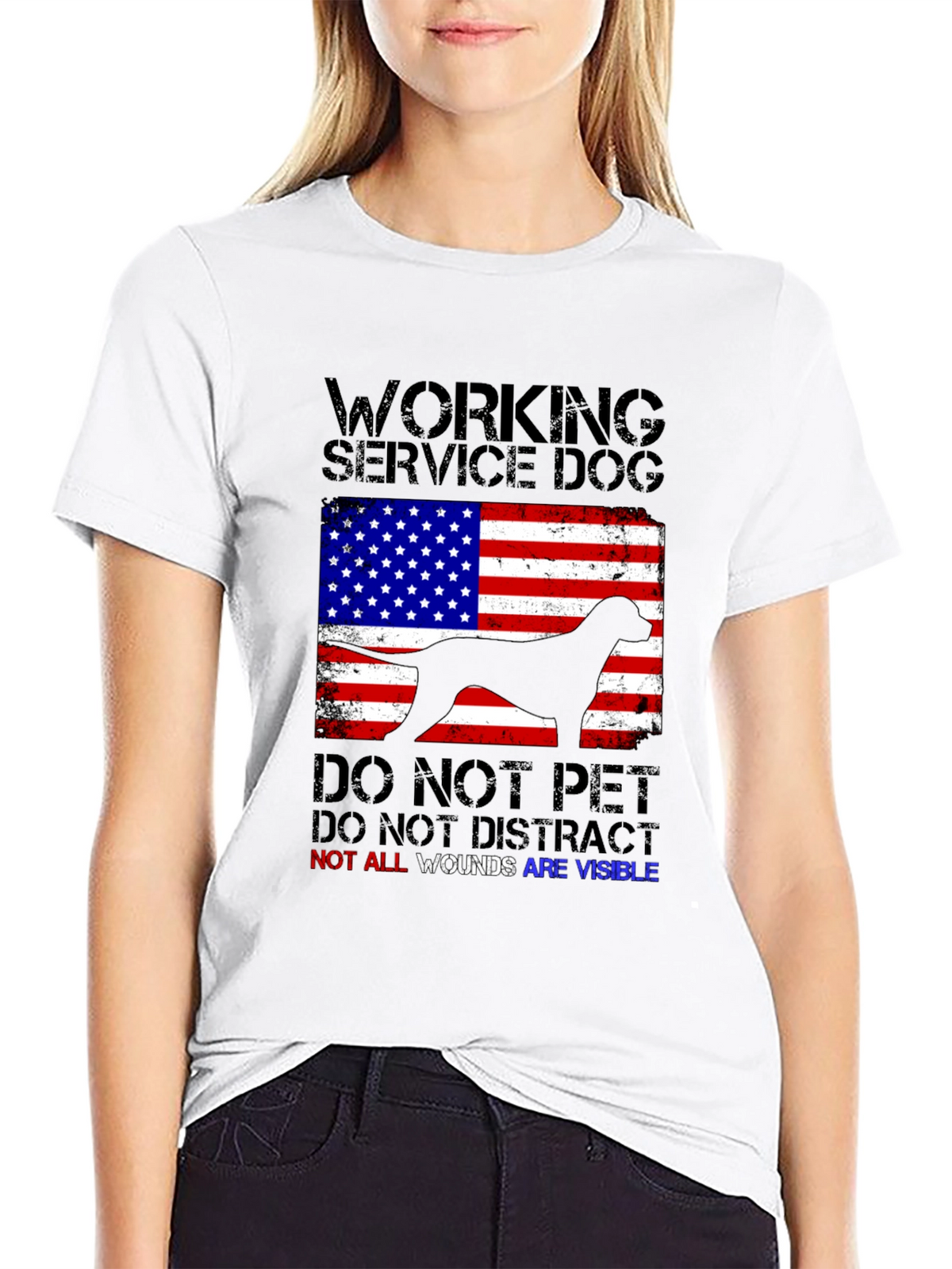 Working Service Dog Graphic T-Shirt