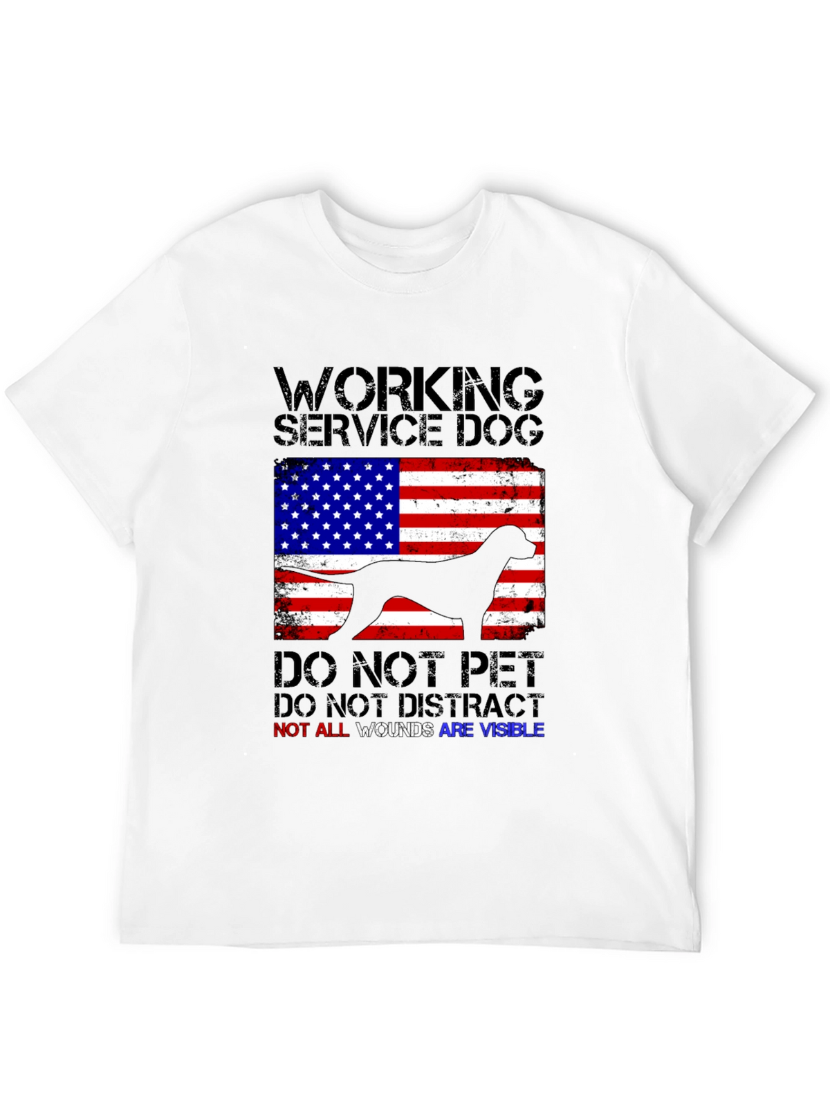 Working Service Dog Graphic T-Shirt
