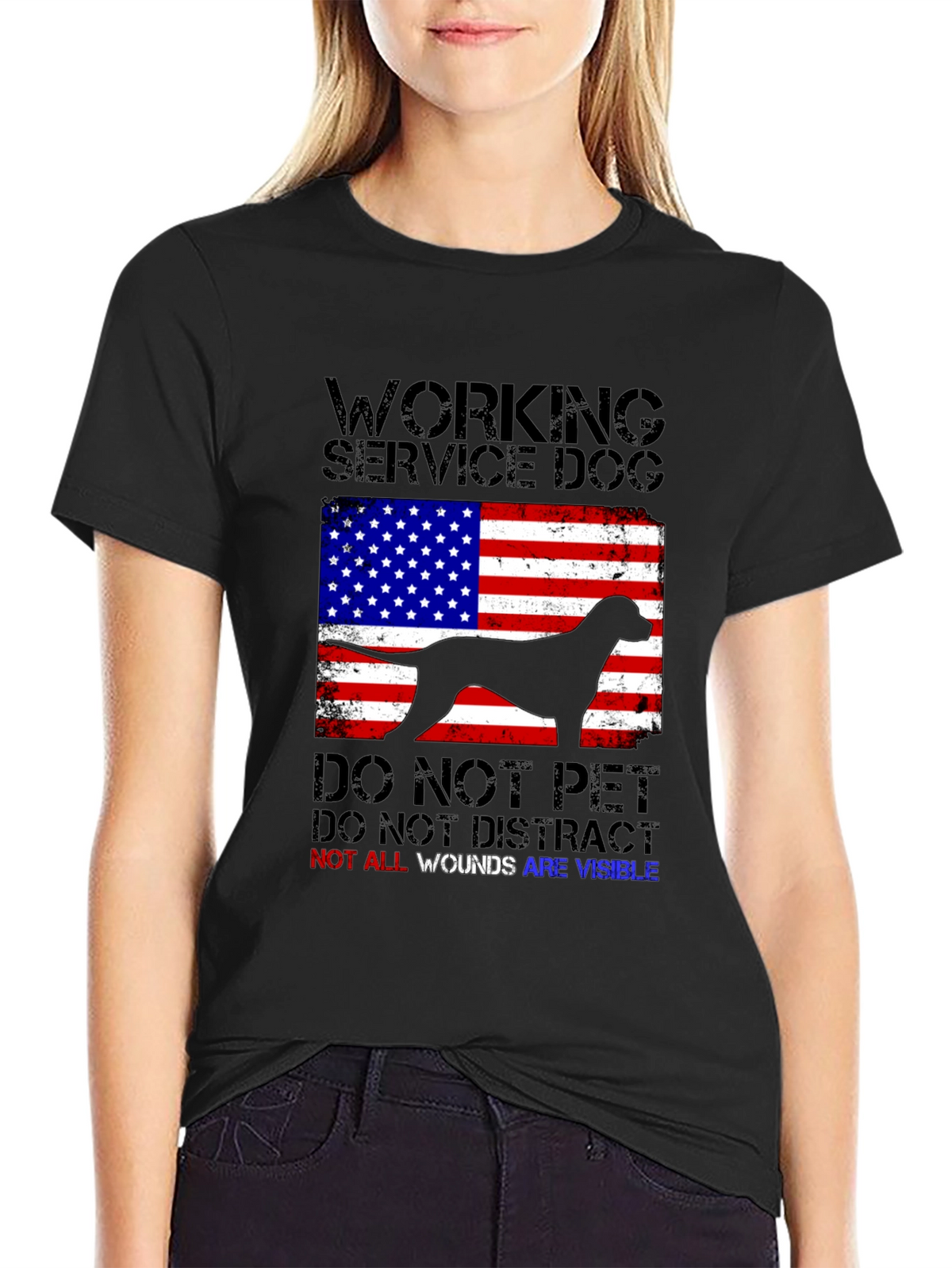 Working Service Dog Graphic T-Shirt