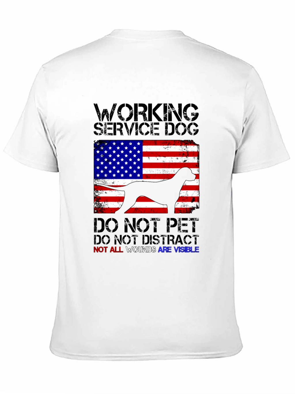 Working Service Dog Graphic T-Shirt