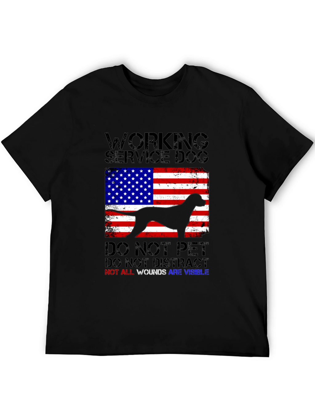 Working Service Dog Graphic T-Shirt