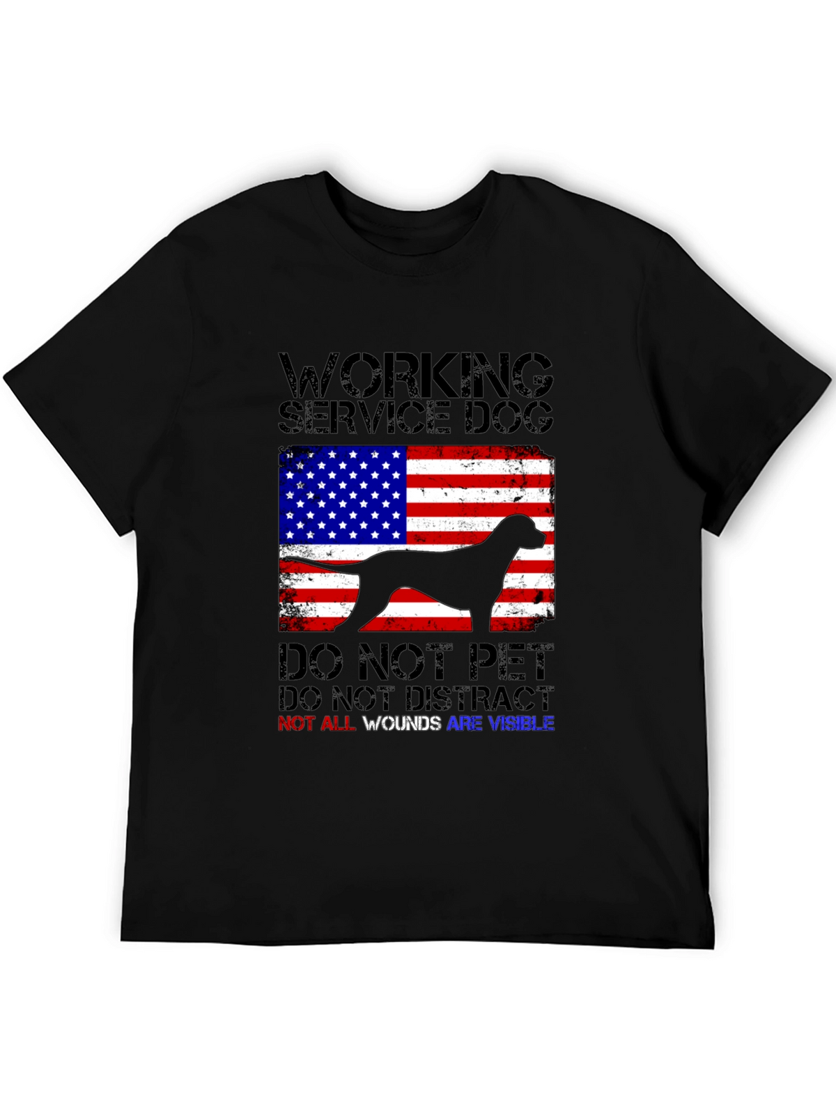 Working Service Dog Graphic T-Shirt