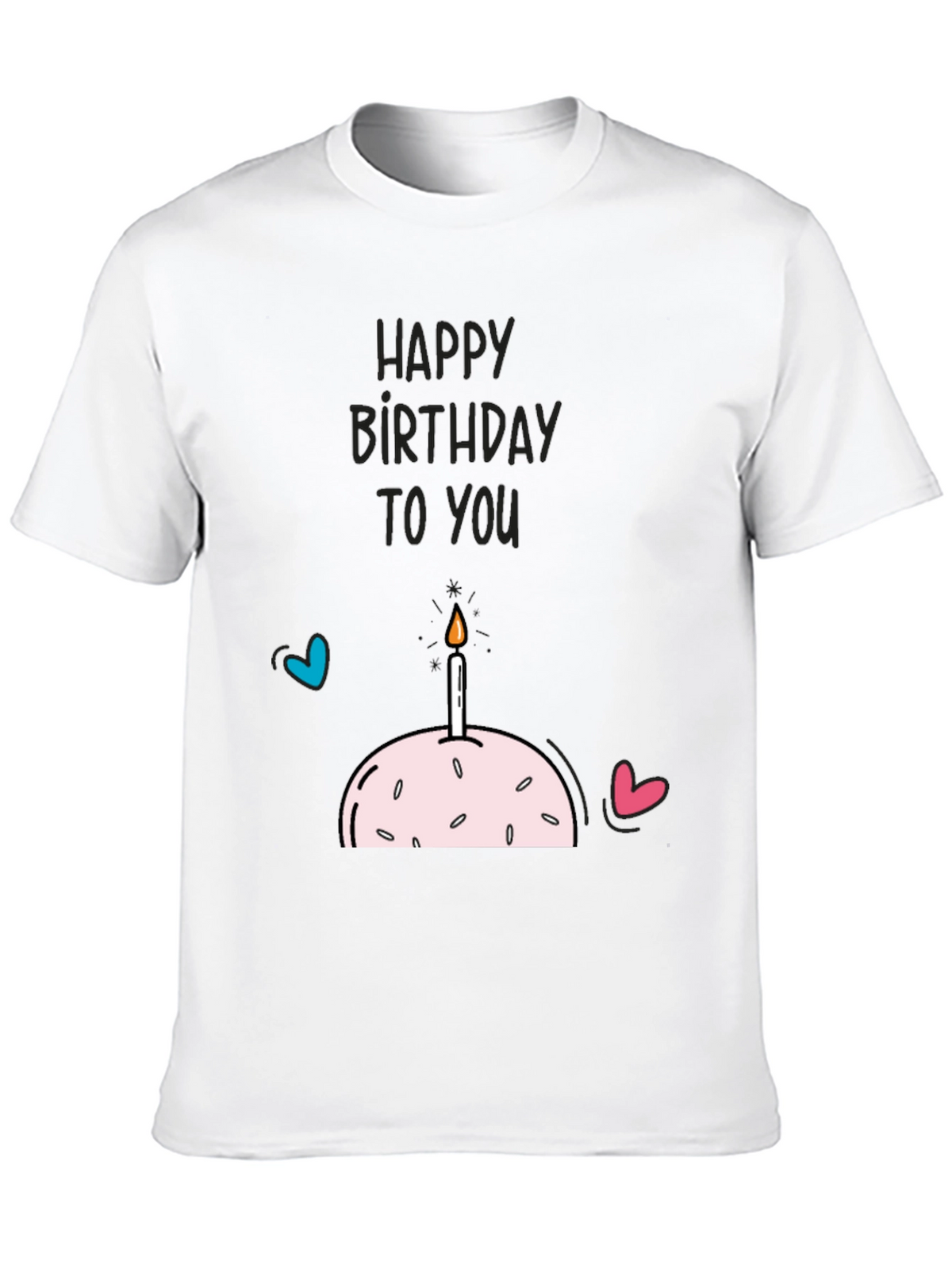 Happy Birthday Graphic Tee - Black