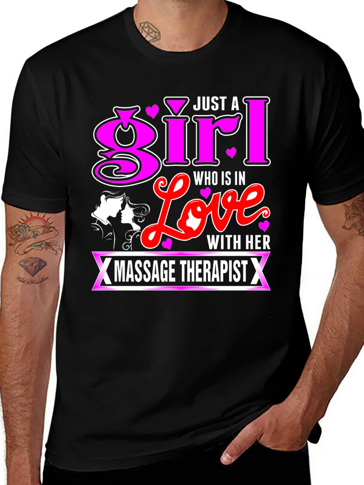 Girl in Love Massage Therapist T-Shirt